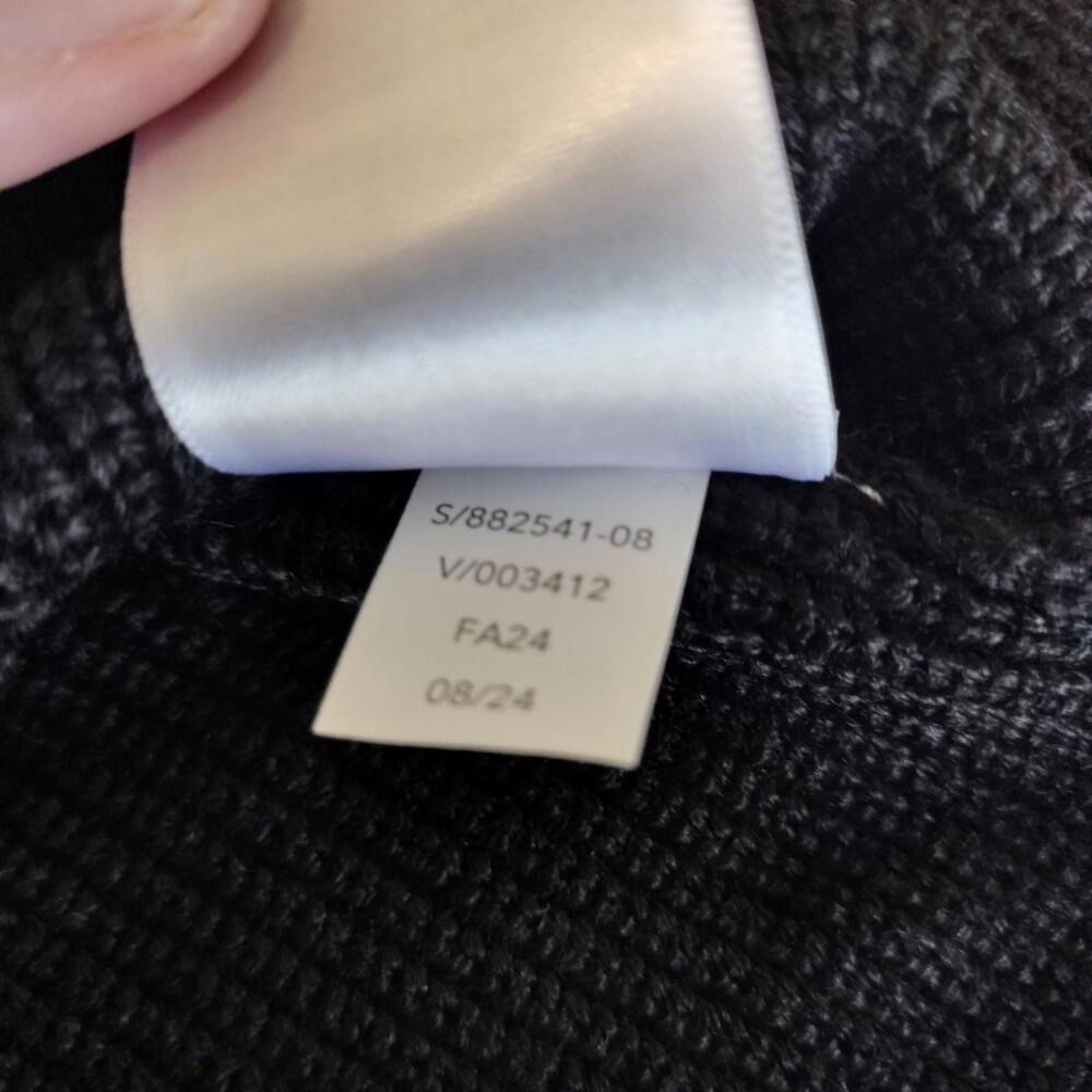 Athleta NWT Women's Black Hanover V-Neck Wool Blend Sweater Size Large - Picture 7 of 9